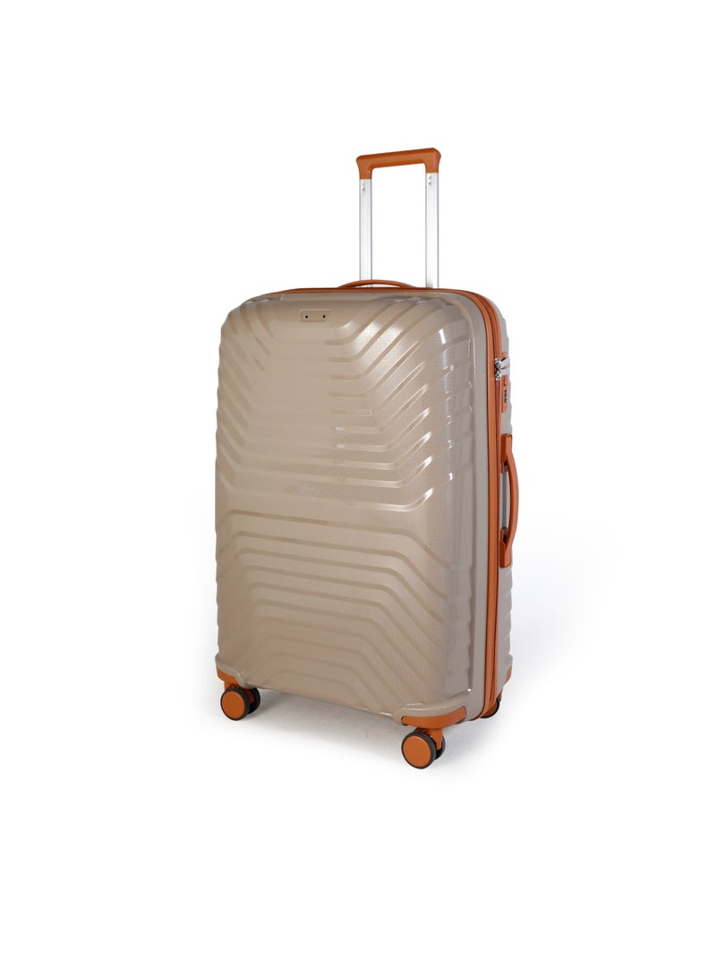 NEWCOM PP Luggage Set 4 Pieces 20/24/28/32 Inch | Lightweight Hard Shell Suitcase | 4 Spinner Wheels | Combination Lock | Travel Luggage Set | Brown, White, Pink, Blue - Image 2