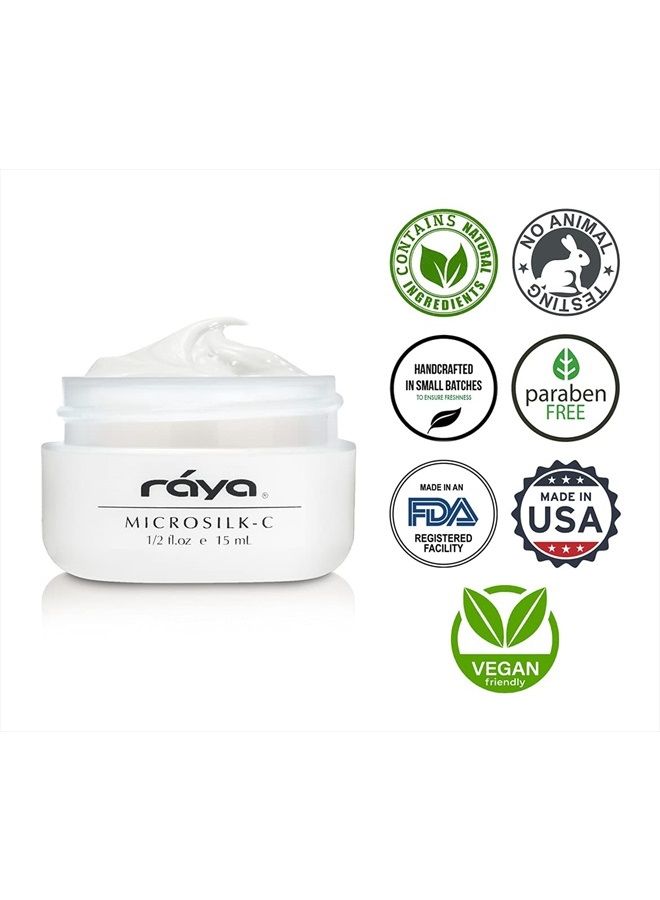 Raya Microsilk-C Cream (407) | Gentle Treatment for the Under-Eye Area | Brightens, Revives Fatigue, and Tones Under the Eyes | Helps Reduce Puffiness, Lines, and Wrinkles - Image 4