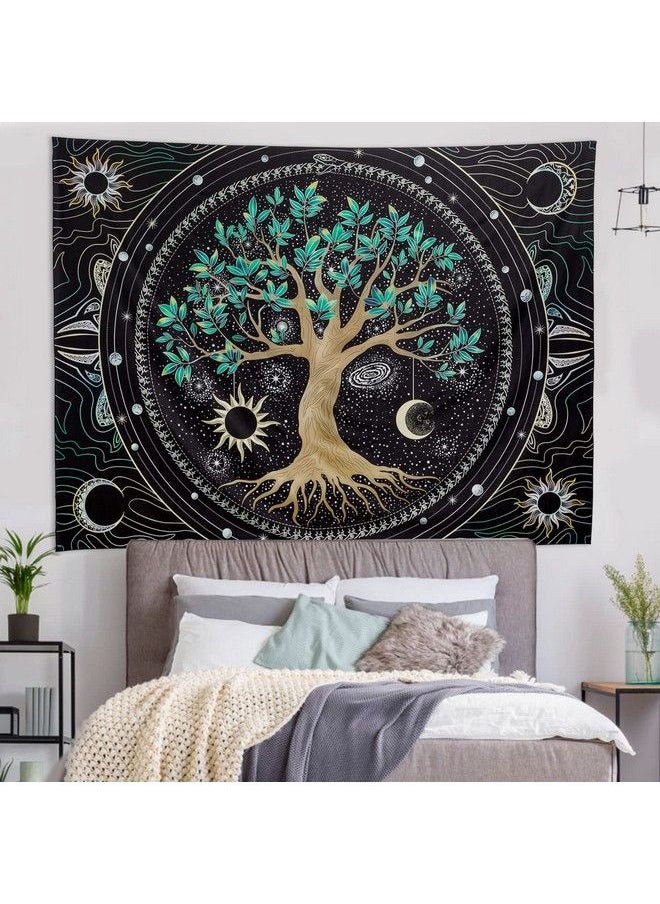 FLY SPRAY - Aesthetic Tree Of Life Tapestry Trippy Tapestry Wall Tapestry Hippie Sun Moon Star Galaxy Tapestries Forest Wall Hanging Decor Vibrant Nature Home Decoration For Bedroomliving Roomdorm - Image 1