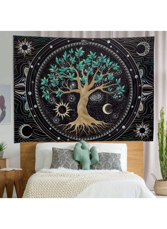FLY SPRAY - Aesthetic Tree Of Life Tapestry Trippy Tapestry Wall Tapestry Hippie Sun Moon Star Galaxy Tapestries Forest Wall Hanging Decor Vibrant Nature Home Decoration For Bedroomliving Roomdorm - Image 1