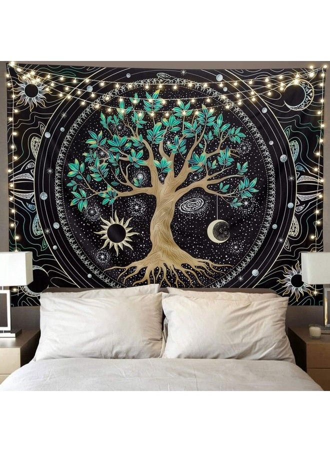 FLY SPRAY - Aesthetic Tree Of Life Tapestry Trippy Tapestry Wall Tapestry Hippie Sun Moon Star Galaxy Tapestries Forest Wall Hanging Decor Vibrant Nature Home Decoration For Bedroomliving Roomdorm - Image 1