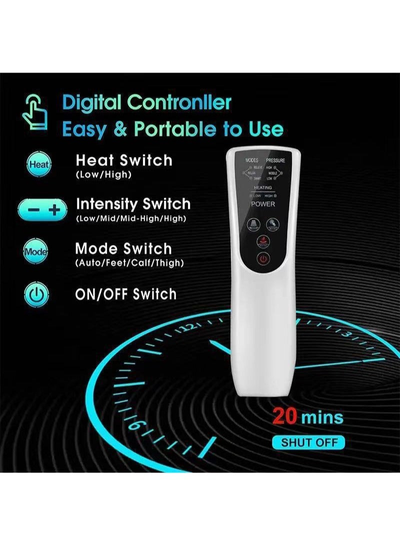 ايكانبو جهاز تدليك الساق بضغط الهواء، جهاز تدليك الساق لتحسين الدورة الدموية وتسكين الآلام، جهاز تدليك الساق والفخذ بضغط الهواء، يساعد جهاز تدليك الساق على تقليل التورم واسترخاء العضلات - Image 4