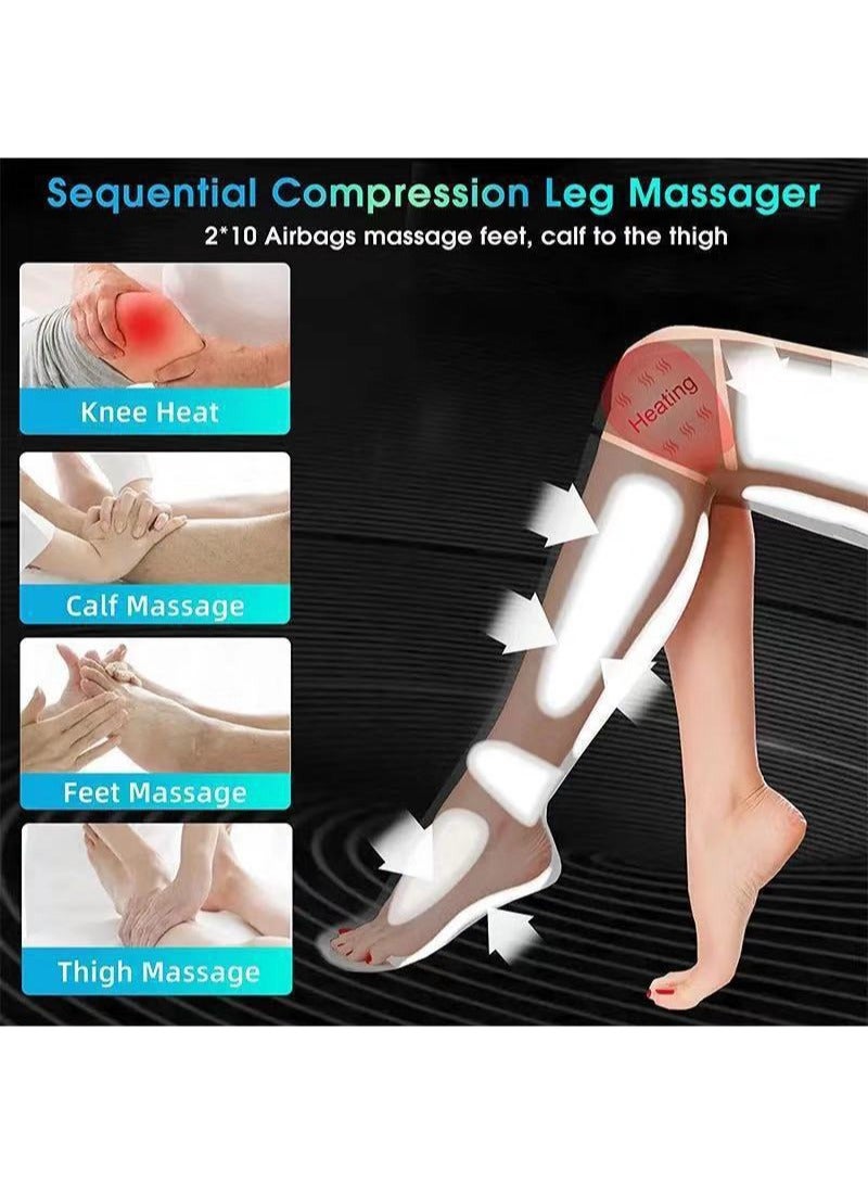 ايكانبو جهاز تدليك الساق بضغط الهواء، جهاز تدليك الساق لتحسين الدورة الدموية وتسكين الآلام، جهاز تدليك الساق والفخذ بضغط الهواء، يساعد جهاز تدليك الساق على تقليل التورم واسترخاء العضلات - Image 5