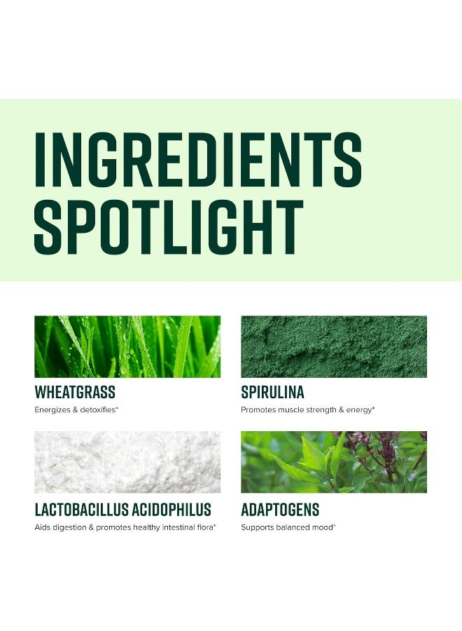 Vibrant Health - Green Vibrance, Plant-Based Superfood to Support Immunity, Digestion, and Energy with Over 70 Ingredients, 25 Billion Probiotics, Gluten Free, Non-GMO, Vegetarian, 30 Servings - Image 3
