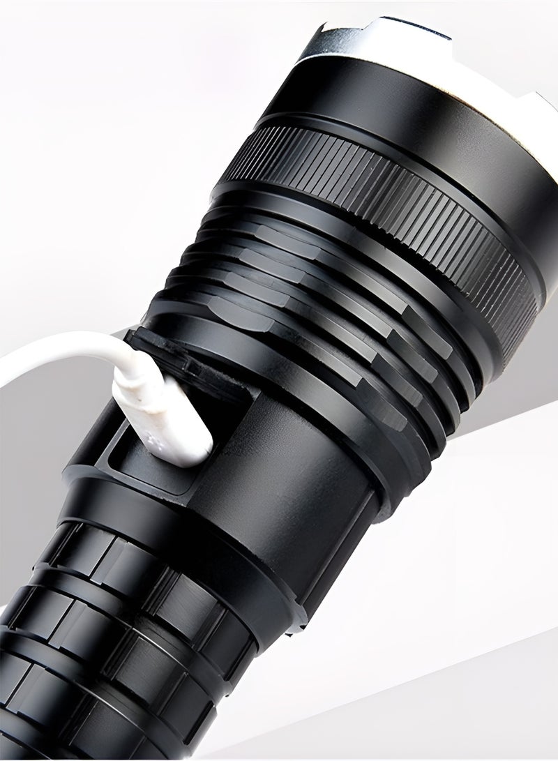 P90 Ultra-Bright Rechargeable Flashlight – 3 Lighting Modes, 1000m Long Beam, Water-Resistant with 8000mAh Battery - Image 3