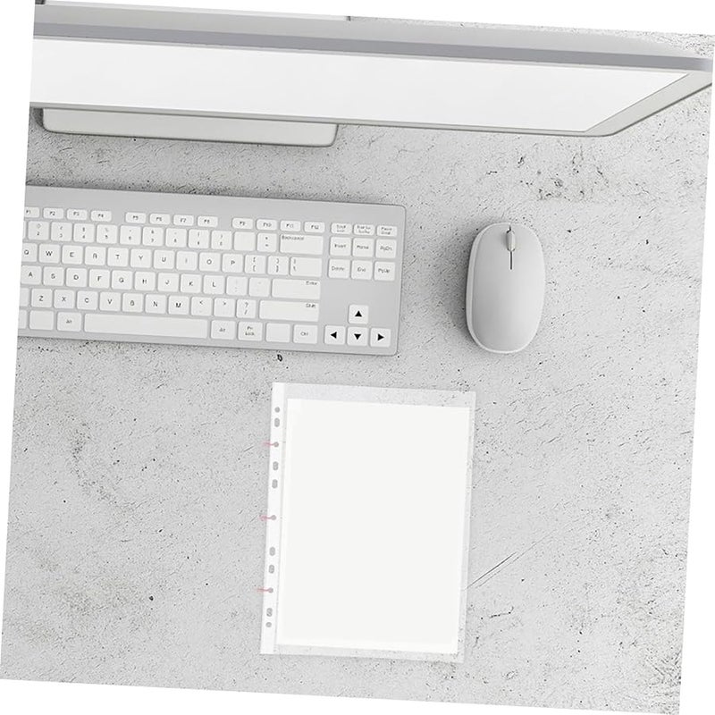 100 قطعة من أغلفة المجلدات الشفافة وأغلفة حماية الأوراق وأغلفة المستندات لمستلزمات المكتب والمدرسة - Image 5