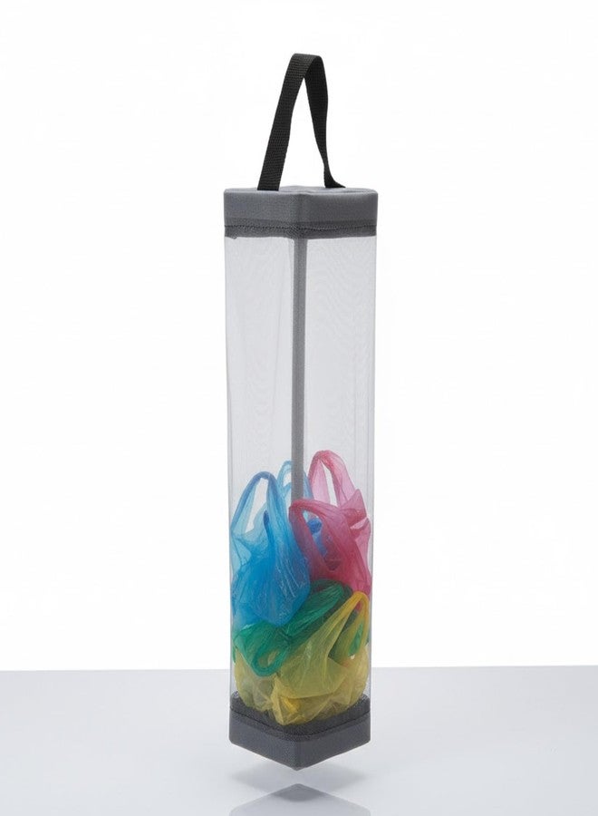 Oblivion Polythene Holder – Multicolor Large Capacity Plastic Carry Bag Mesh Organizer for Kitchen, Durable Polyester Hanging Grocery Bag Holder, Storage with Widened Handle for Home & Cafe Use (4) - Image 3