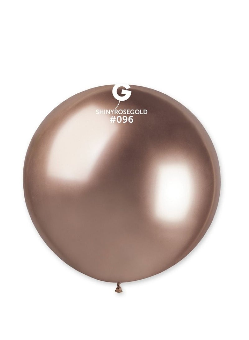 Gemar بالون وردي ذهبي لامع 31 بوصة 1 قطعة