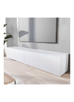 AtoZ Furniture Alone TV Cabinet White 140cm and 180cm Width in White Color 
