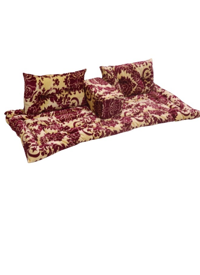 SMART HOME 4 in 1 Luxury Floor Seating Set - Heritage Arabic Majlis, Floor Sofa Set, Furniture for Majlis and Lounges  - Image 2