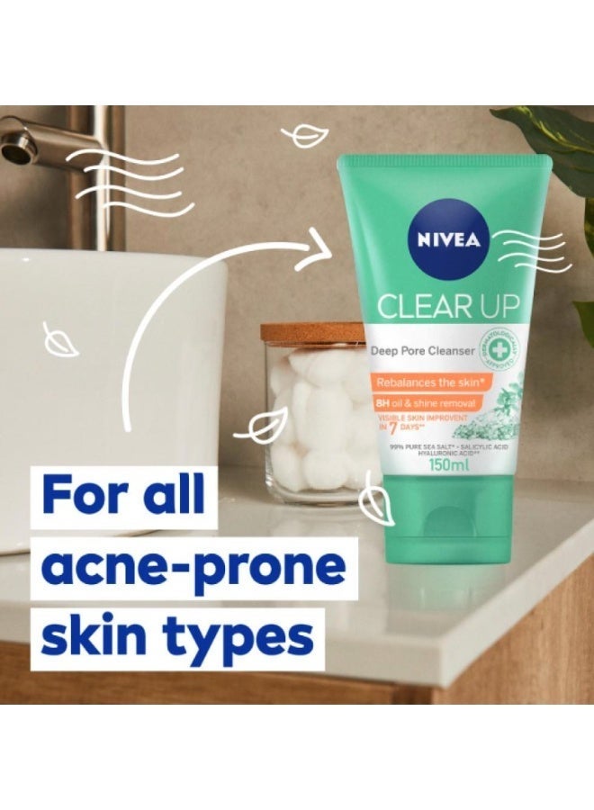 نيفيا غسول وجه كلير اب للمسام العميقة من نيفيا - 150 مل - Image 5