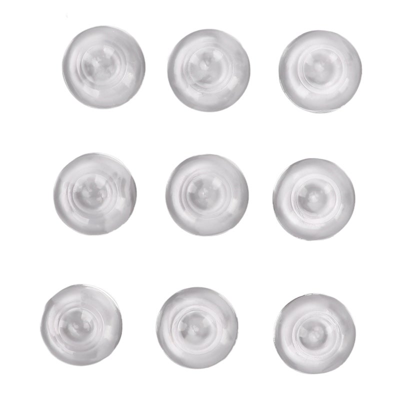 Transparent Door Bumper 9-Pack 2.0in Silicone Strong Adhesive - Noise Reduction Wall Protector for Home Bedroom Bathroom Office - Image 3