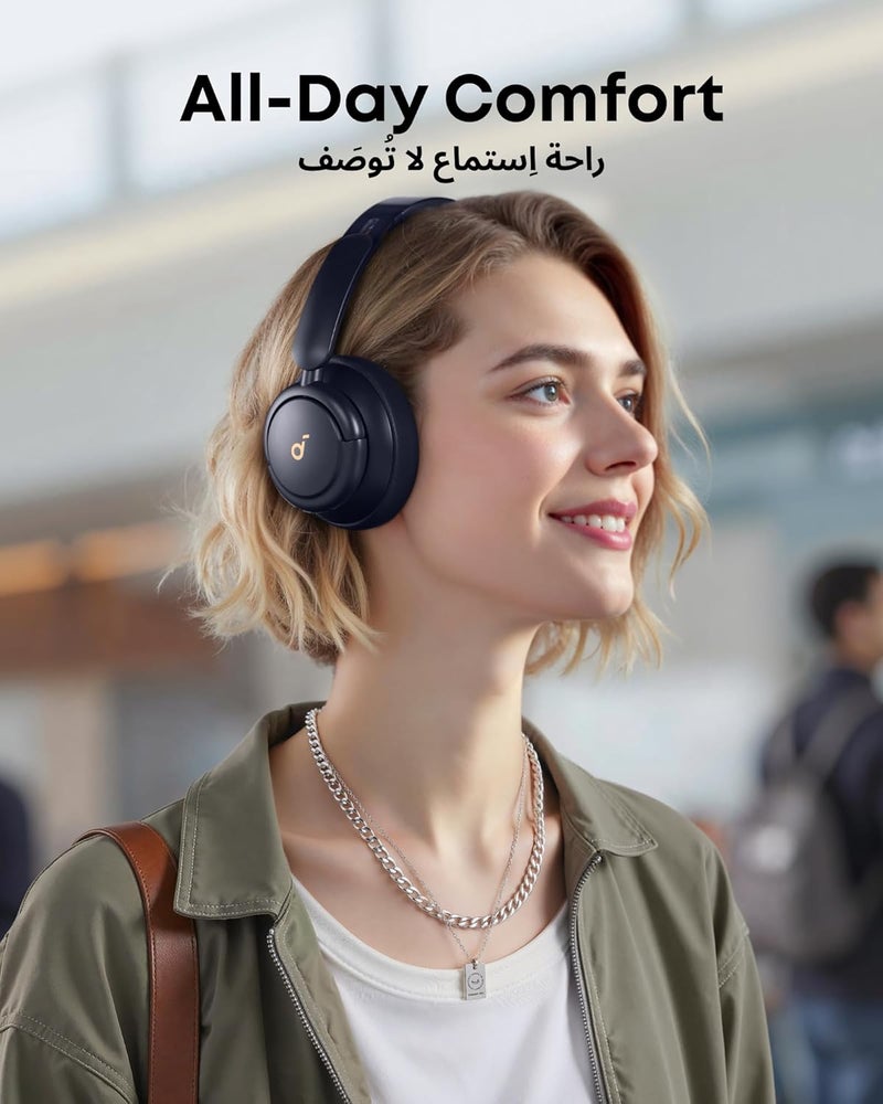 Anker Soundcore Q30 Hybrid Active Noise Cancelling Headphones Bluetooth with Multiple Modes, Hi-Res Sound Bluetooth Headphones, Custom EQ via App, 50H Playtime, Multipoint Connection - Image 5