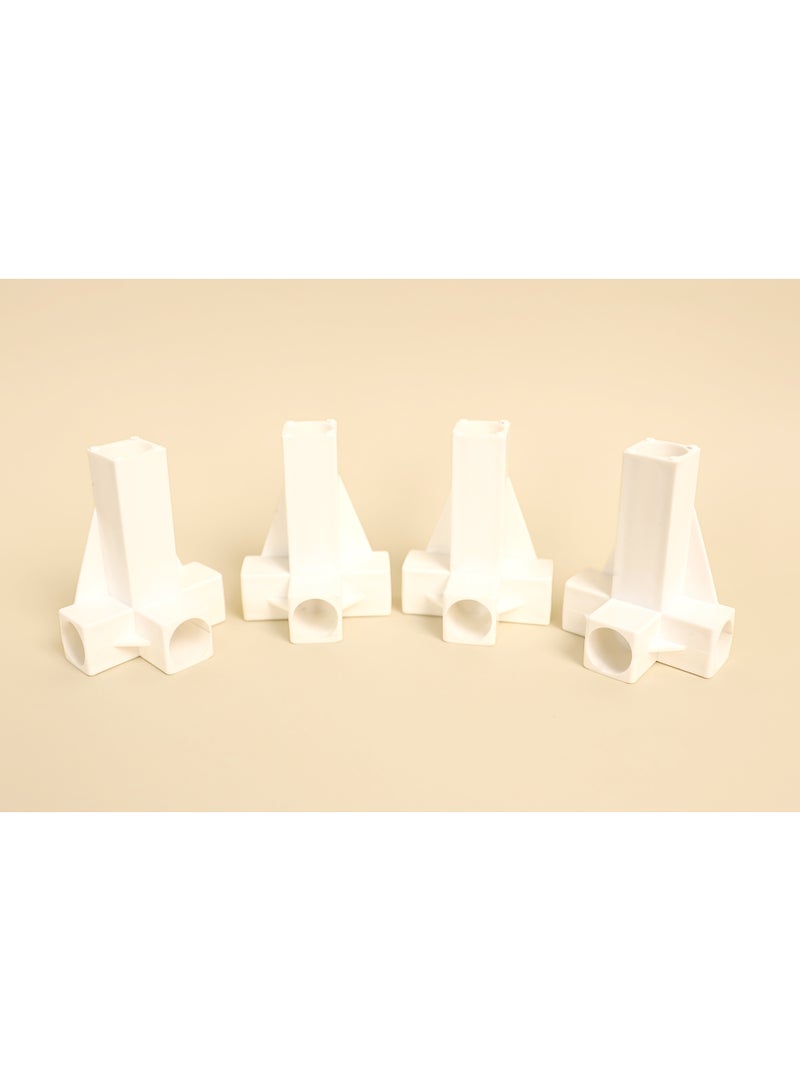 TTTP The Professionals Choice Triple Plastic Connector For Joining Metal Tubes Set Of 4 Pieces - Image 1