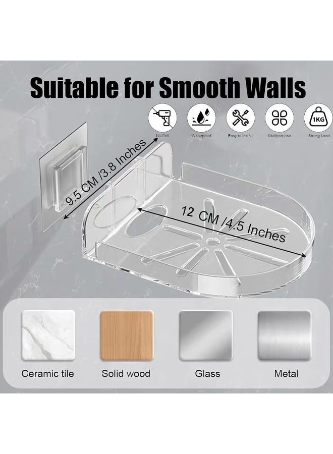 Lynacz Original 3 Piece Punch-Free Clear Plastic Adjustable Wall Mount Bracket for Surveillance Cameras - Image 5