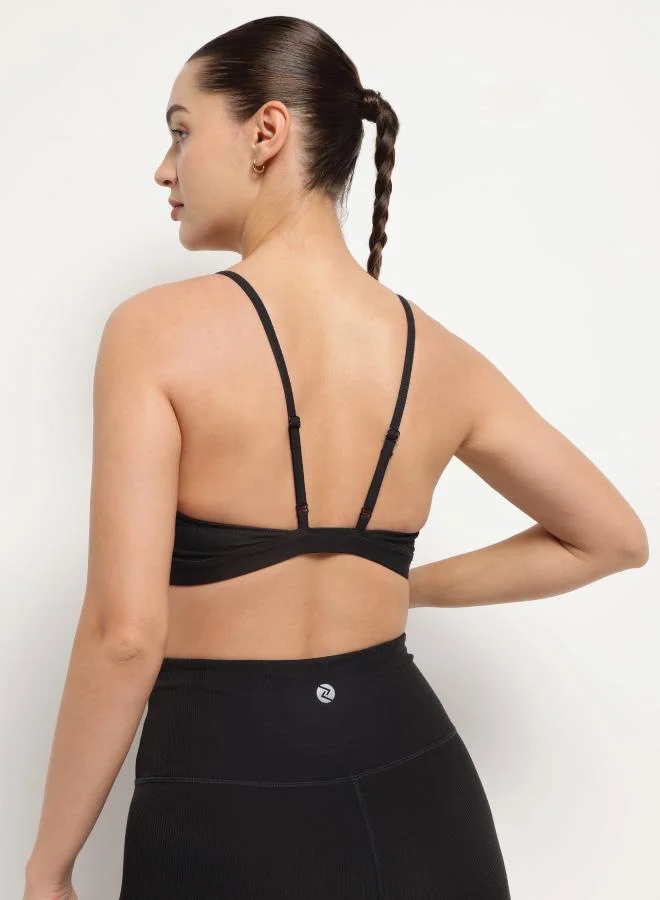 ZAECY  Yoga Bralette – Night Empyrean Black for Women | Best Price UAE