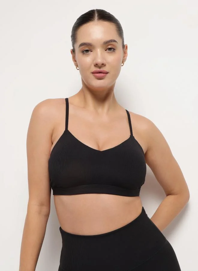 Yoga Bralette – Night Empyrean Black