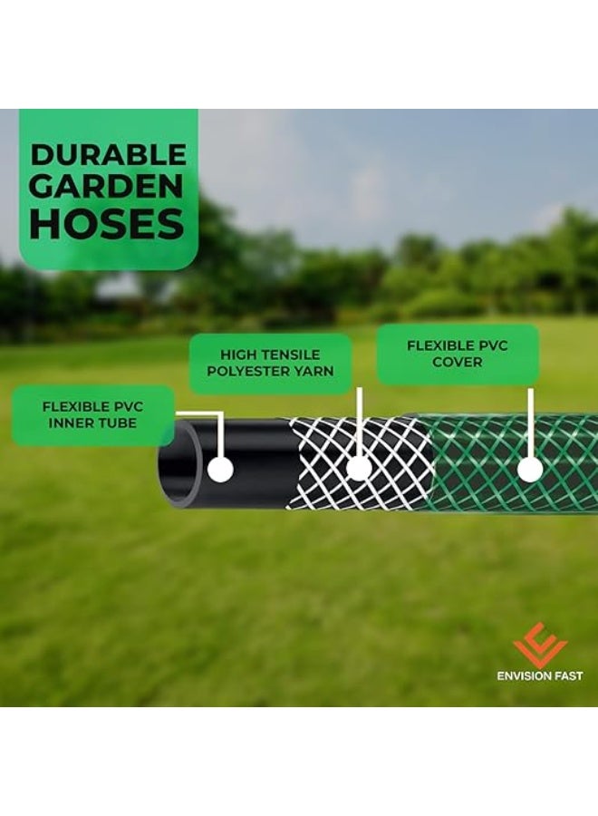 فكسر مجموعة مسدسات الماء عالية الضغط من فيكسير مع أنبوب بطول 15 مترًا - مثالية لغسيل السيارات والبستنة وتنظيف المنزل - Image 2