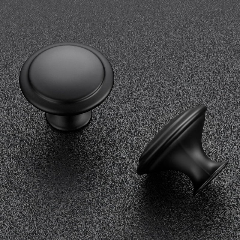 JOY DECOR 10 Pack Matte Black Cabinet Drawer Hardware 30mm Kitchen Cabinet Knobs Drawer Pulls with Installation Screws for Dressers Kitchens Cupboard - Image 2