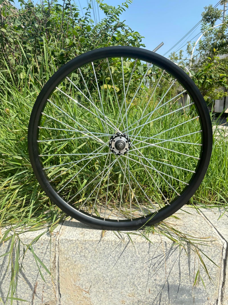 AUTES 26 inch Double Wall Aluminum Front Rim Heavy Duty Wheel 10G 36 Spokes for MTB/Road/Cruiser Bicycles - Image 2