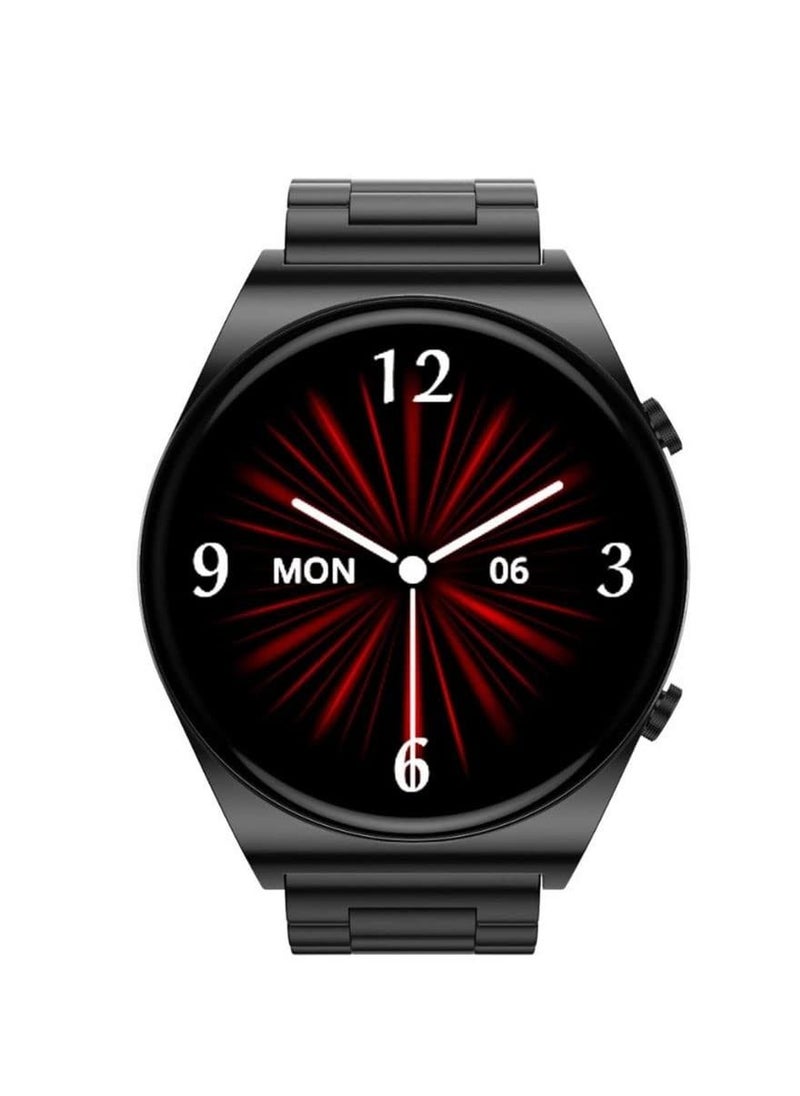 Generic - G Tab Smart Watch GT3 Pro Round Shape with Two Set Strap and Voice Assistance Bluetooth Wireless Watch HD Voice Call IP67 Waterproof HD Full Touch Screen 1.32 inch Display - Image 1