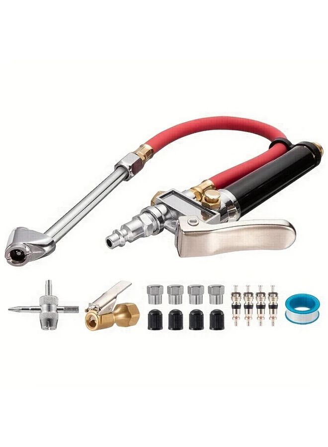 Heavy Duty Tire Pressure Gauge 10-120 PSI Inflator Tool for Cars Trucks Motorcycle - Image 1