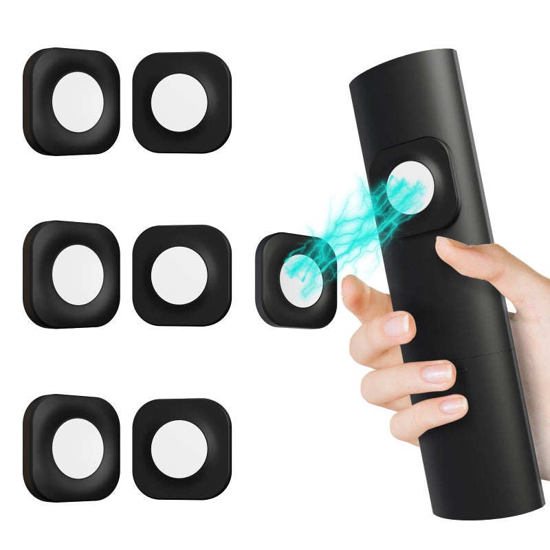 Vaszu Magnetic Remote Control Holder Wall Mount Self-Adhesive, 6 Pack Upgraded Silicone Remote Organizer Storage Wall Holder for Home Office TV, Fan and Air Conditioner Remote Control 6 Black - Image 1