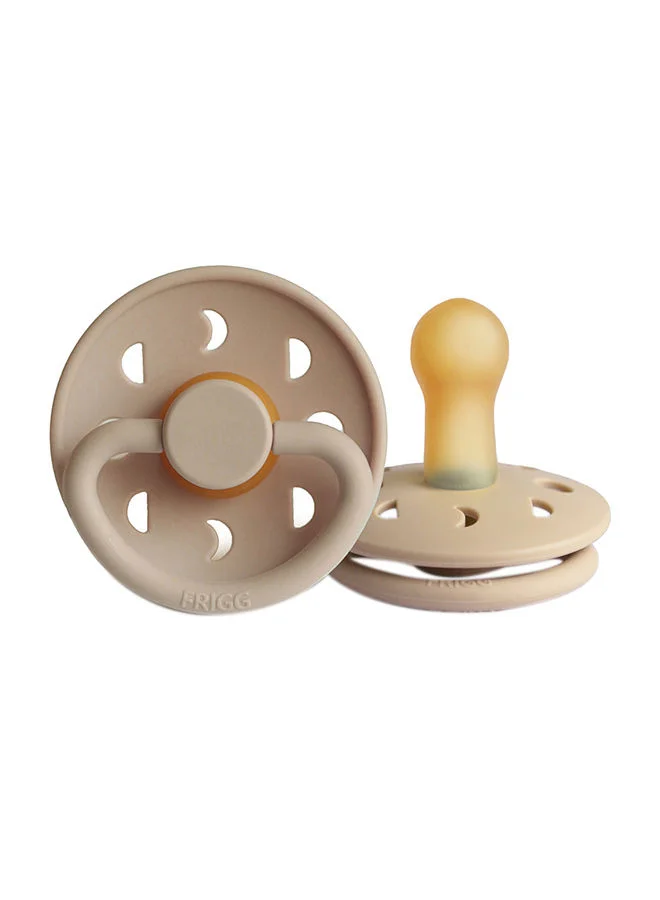 FRIGG Moon Phase Latex Pacifier, 6-18 Months, Size 2 - Croissant