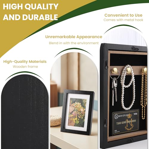 BARGIFTS Diversion Safe 6.5"x8.5" Picture Frame Safe with Secret Compartment for Valuables, Hidden Storage Picture Frame with Hooks, Wall-Mounted Secret Storage Box for Bedrooms, Living Rooms, and Offices - Image 4