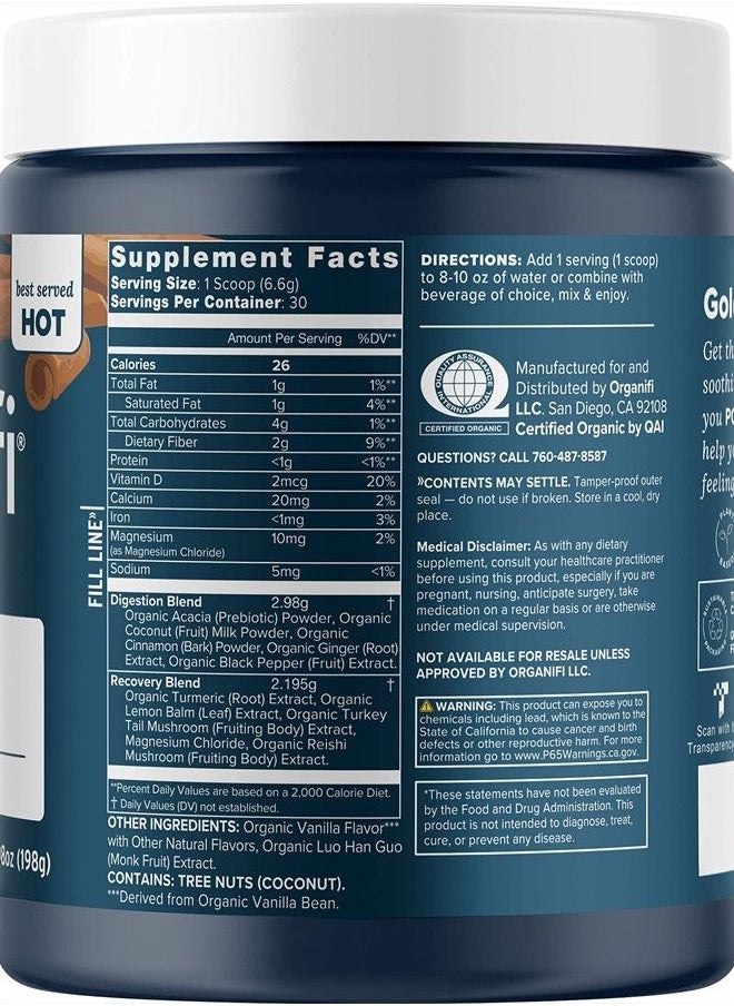 Organifi - : Gold - Superfood Supplement Powder- 90 Servings (3 Pack) - Stress Support, Better Rest, Relaxation and Promotes Restful Sleep - Turmeric and Reishi Infused - Image 1