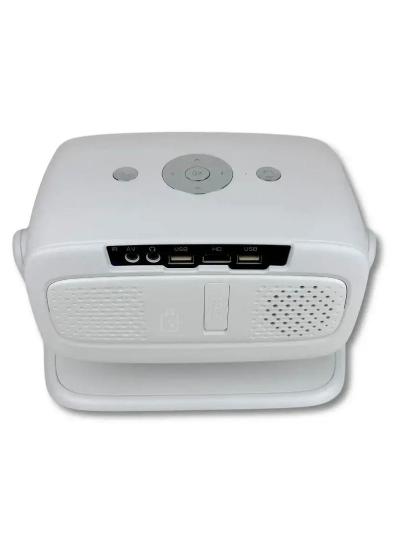 Umiio U10 1080P HD Smart Projector | 5000 Lumens Home Theater, 4K Input, WiFi 6 & Bluetooth 5.2, Portable Multi-Function Projector-White  - Image 3