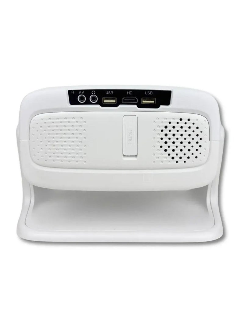 Umiio U10 1080P HD Smart Projector | 5000 Lumens Home Theater, 4K Input, WiFi 6 & Bluetooth 5.2, Portable Multi-Function Projector-White  - Image 2
