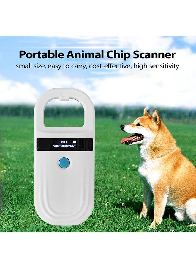NIBEMINENT Rechargeable Pet Chip ID Scanner White 17.5x3.5x8.5cm - Image 2
