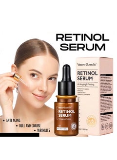 VIBRANT GLAMOUR Retinol Face Serum Moisturizing Firming Fade Fine Lines Anti-Wrinkle Anti-Aging Deep Care Essence 30ML