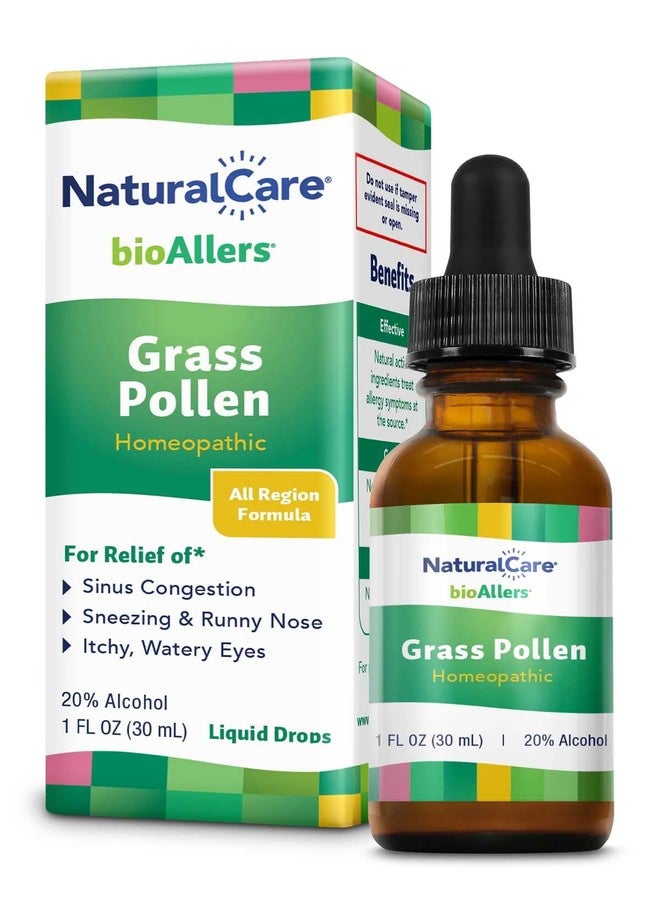 bioAllers NaturalCare Grass Pollen Homeopathic Liquid Drops, 1 Fl Oz | May Provide Support Through Sinus Congestion, Sneezing & Runny Nose, Itchy, Watery Eyes - Image 1
