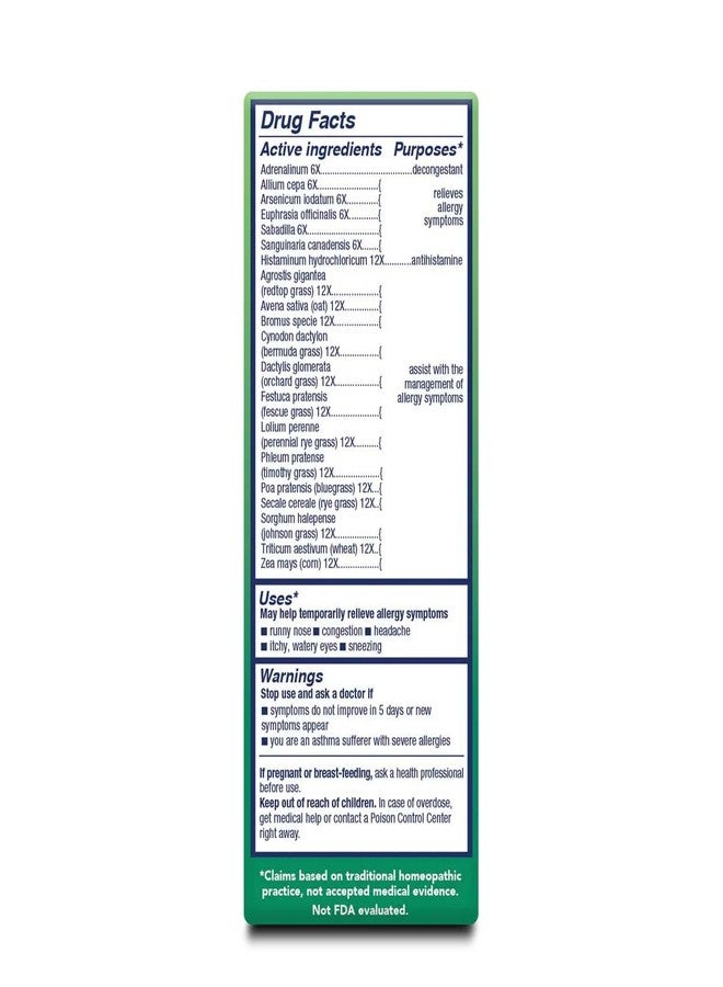 bioAllers NaturalCare Grass Pollen Homeopathic Liquid Drops, 1 Fl Oz | May Provide Support Through Sinus Congestion, Sneezing & Runny Nose, Itchy, Watery Eyes - Image 2