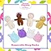 June Garden My First Basket Plush Baby Doll Set Includes 1 Basket and 4 Multicultural Soft Plush Babies with Emotional Expressions for Infants and Toddlers Birth and Up - Image 3