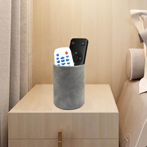 Fosinz Leather Pen Holder, Dark Gray Pencil Holder, Desktop Elegant Pen Holder for Desk, Stationery Organizer for School Office Home Dorm - Image 3