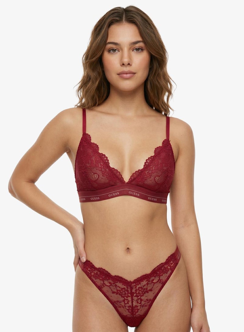 GUESS Lace Detailed Bra - Image 1