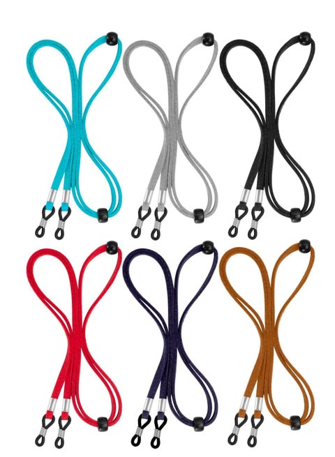 Leather Eyeglass Straps Adjustable Eyewear Retainers Non-slip Eyeglass Chains Lanyard Sport Sunglass Retainer Holder Strap for Men Women Kids