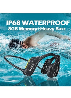 General Bone conduction headphones Swimming Underwater IPX8 Waterproof Headphones Swimming Swimming Headphones Underwater Waterproof Earbuds Bluetooth Bone Conduction Head Set MP3 Player with 8G RAM  - Image 2