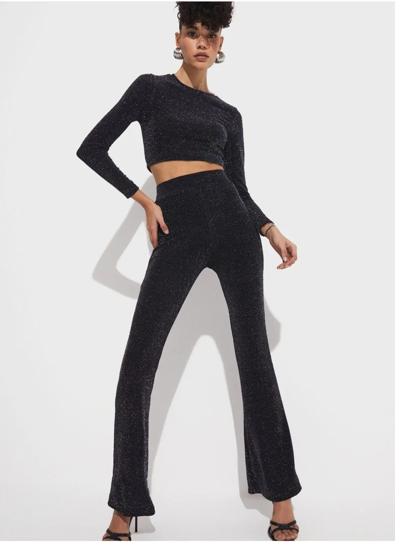 جون Knitted Crop Top