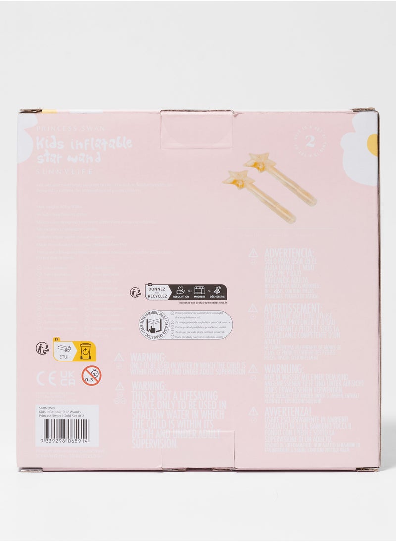 SUNNY LIFE Glittery Gold Star Wands – Set of 2 | Magical Glitter-Filled Star Batons for Kids, Party Favors, Costumes & Pretend Play Toys - Image 5