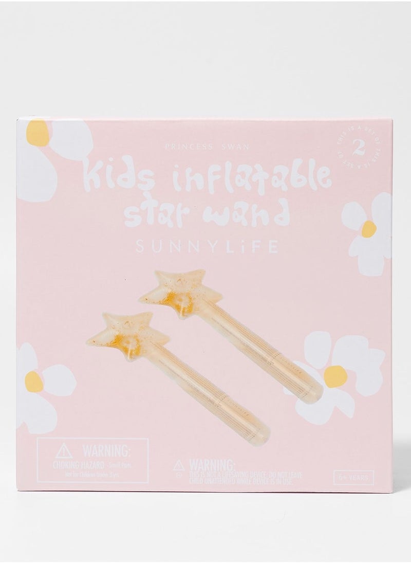 SUNNY LIFE Glittery Gold Star Wands – Set of 2 | Magical Glitter-Filled Star Batons for Kids, Party Favors, Costumes & Pretend Play Toys - Image 4