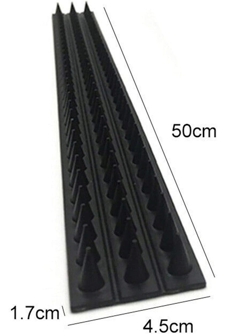 إسكدنيا مجموعة من 10 مسامير طيور للاستخدام الخارجي مع 50 رابط كابل، مسامير جدارية مضادة للتسلق، مضادة للصوص والقطط والطيور - Image 2