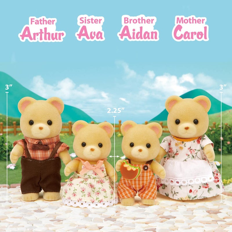 Calico Critters Calico Critters Cuddle Bear Family, Dolls, Dollhouse Figures, Collectible Toys 4 Count  - Image 2