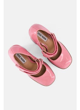 STEVE MADDEN Women Twice Velcro Closure Pumps, Pink  - Image 4