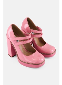 STEVE MADDEN Women Twice Velcro Closure Pumps, Pink  - Image 1