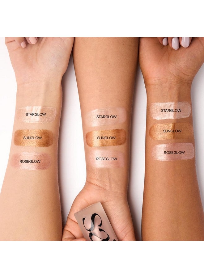 Saie Mini Glowy Super Gel Lightweight Illuminator - Luminizer + Makeup Primer For Glowing Skin - Enriched With Vitamin C + Hydrating Squalane Oil - Wear Alone Or Under Makeup - Starglow (0.5 Oz) - Image 2