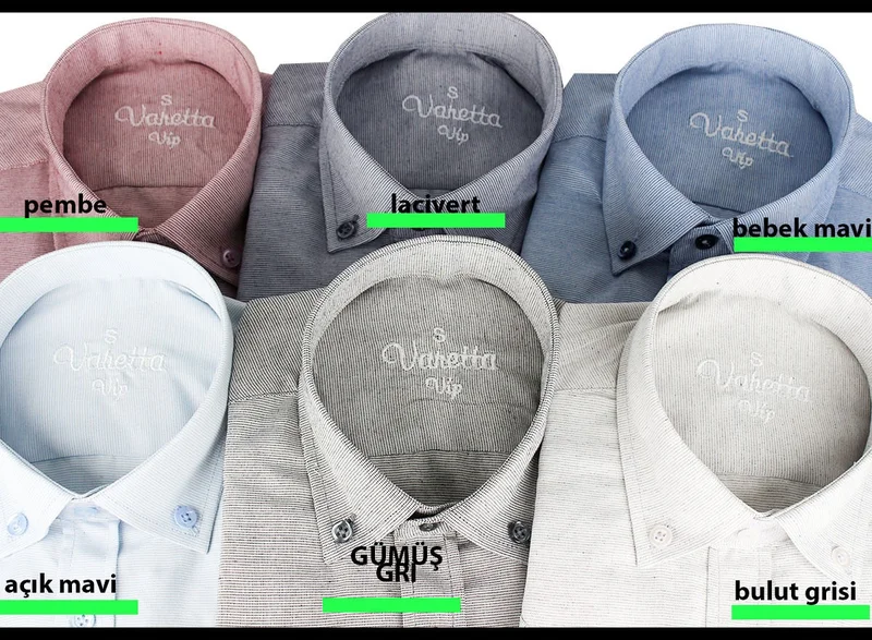 Varetta Men's Pink Linen Effect Pocket Long Sleeve Cotton Shirt